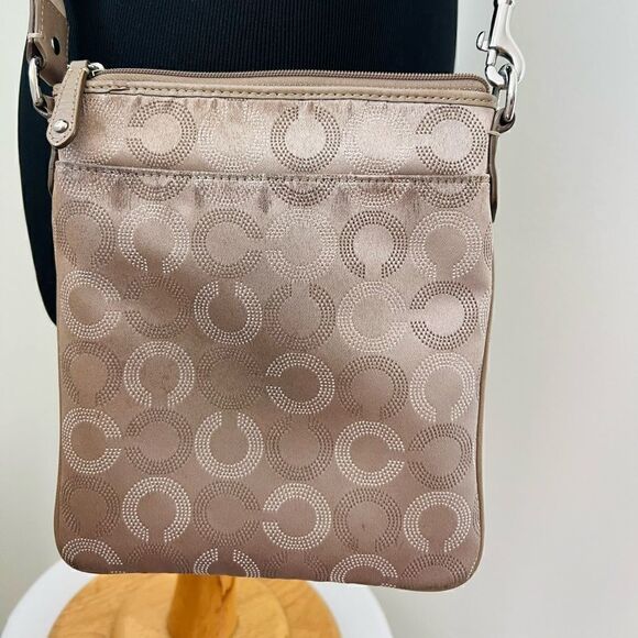 VINTAGE COACH MADISON OP ART CROSSBODY PURSE - Picture 6 of 7